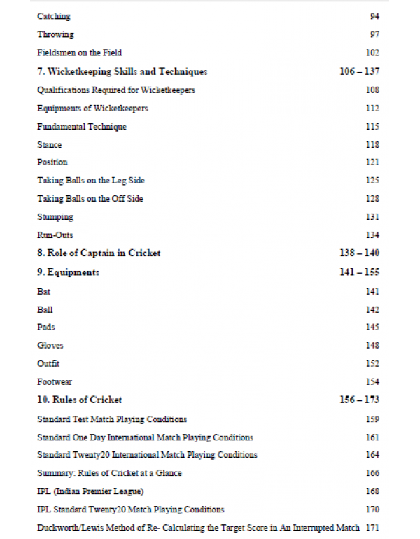 HANDBOOK OF CRICKET - RULES AND REGULATIONS (COLOR BOOK)
