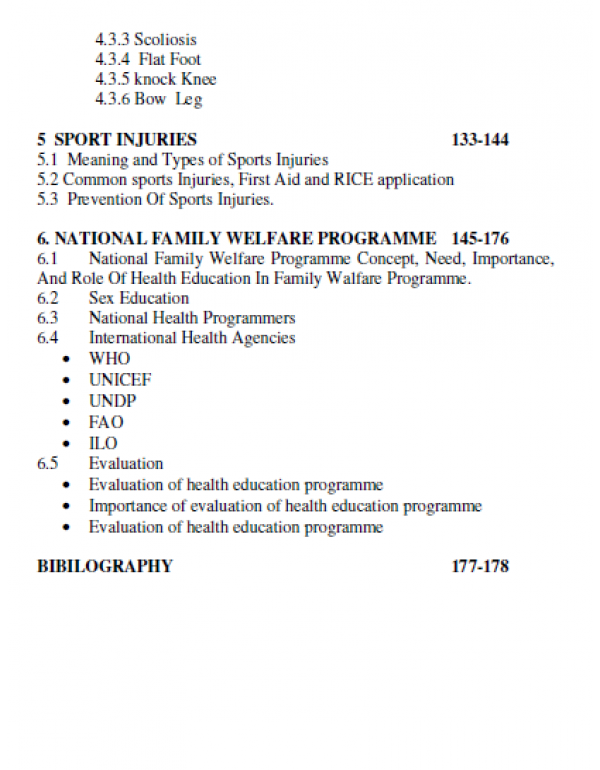 Health Education in Physical Education